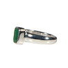 Zilveren ring smaragd maat 17 | rechthoek facet 0,8 x 0,5 cm Zilveren ring smaragd maat 17 | rechthoek facet 0,8 x 0,5 cm