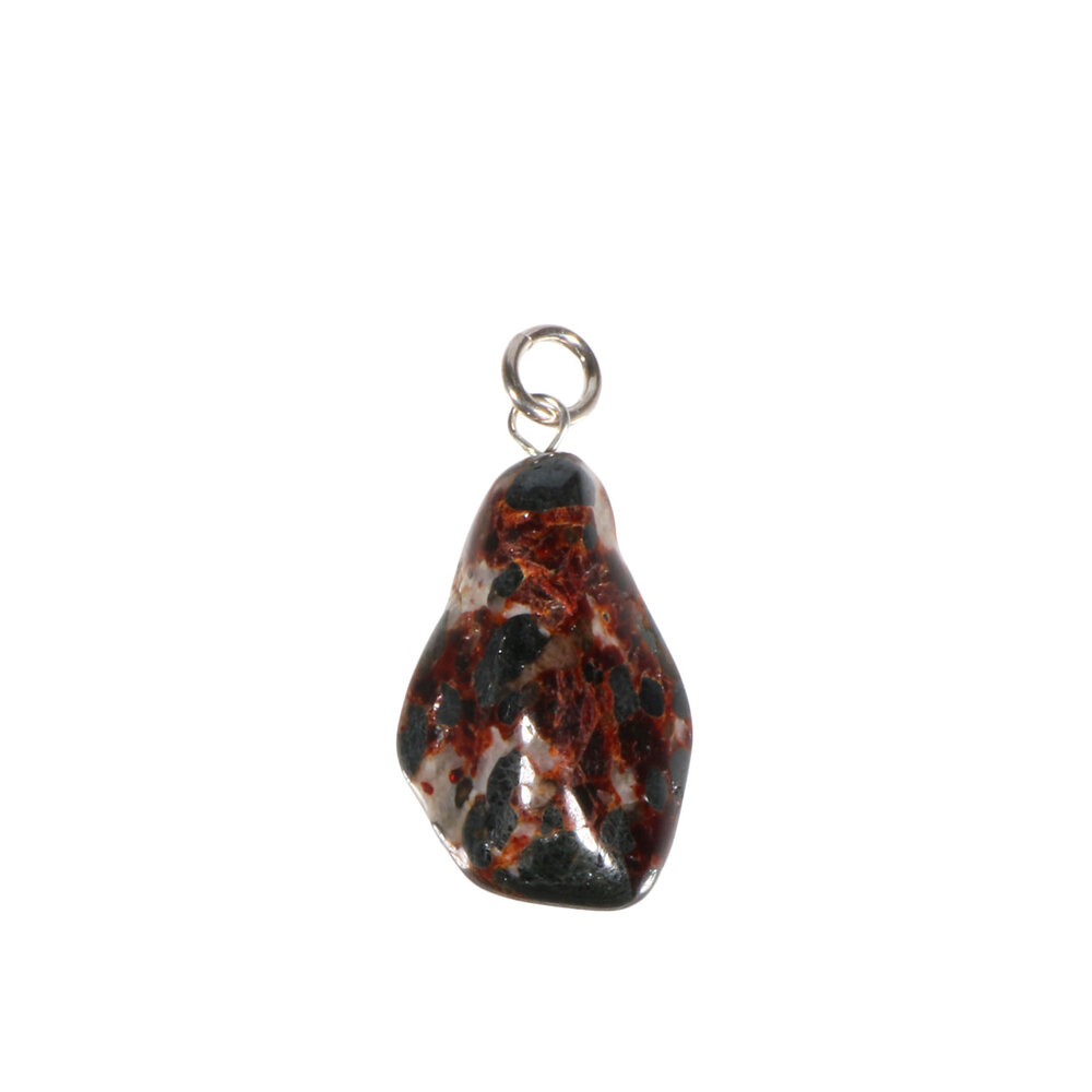 Zinkiet hanger met zilveren oogje Zinkiet hanger met zilveren oogje