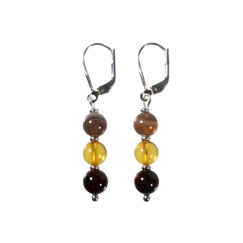 Zilveren oorbellen zelfvertrouwen 6 mm kralen