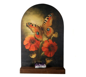 Altaar XL "Persoonlijke groei" dagpauwoog vlinder Altaar XL "Persoonlijke groei" dagpauwoog vlinder