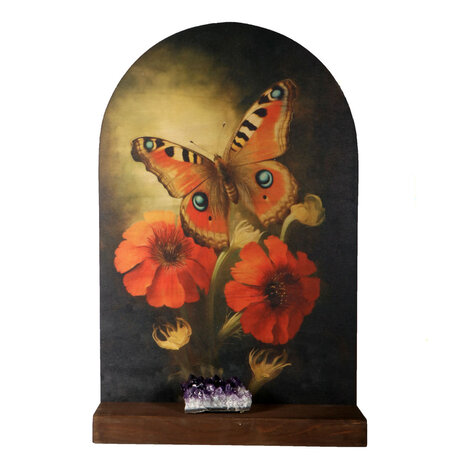 Altaar XL "Persoonlijke groei" dagpauwoog vlinder Altaar XL "Persoonlijke groei" dagpauwoog vlinder
