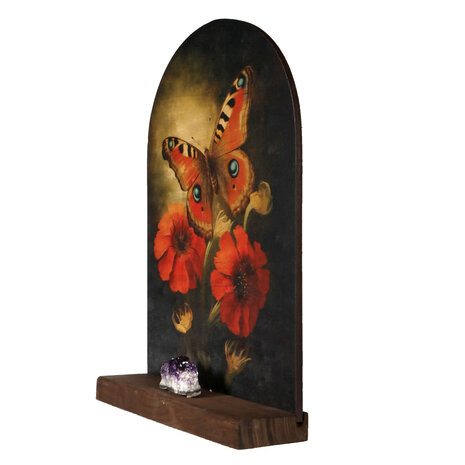 Altaar XL "Persoonlijke groei" dagpauwoog vlinder Altaar XL "Persoonlijke groei" dagpauwoog vlinder