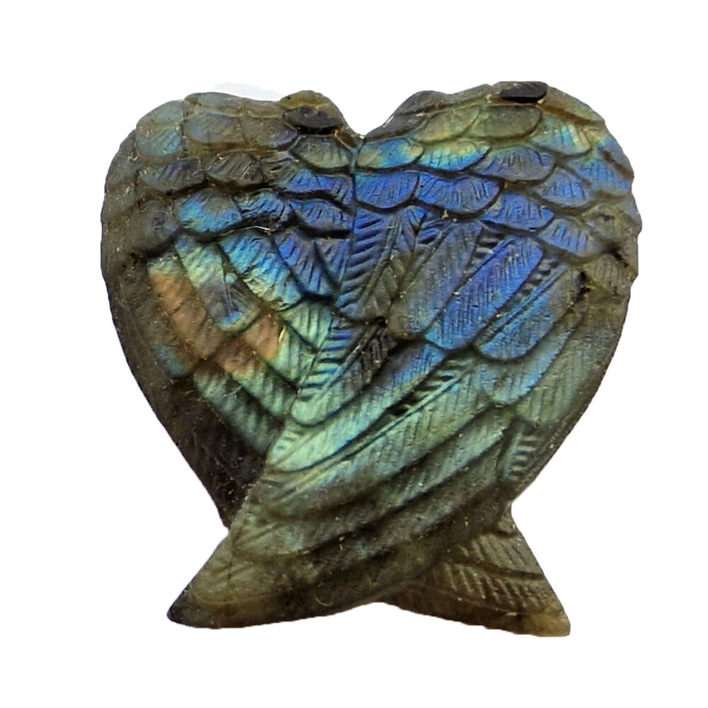 Labradoriet engelenvleugels 5 x 4,8 cm Labradoriet engelenvleugels 5 x 4,8 cm