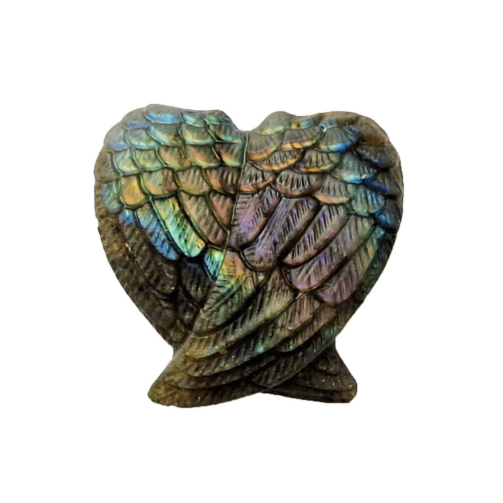 Labradoriet engelenvleugels 3,8 x 3,6 cm