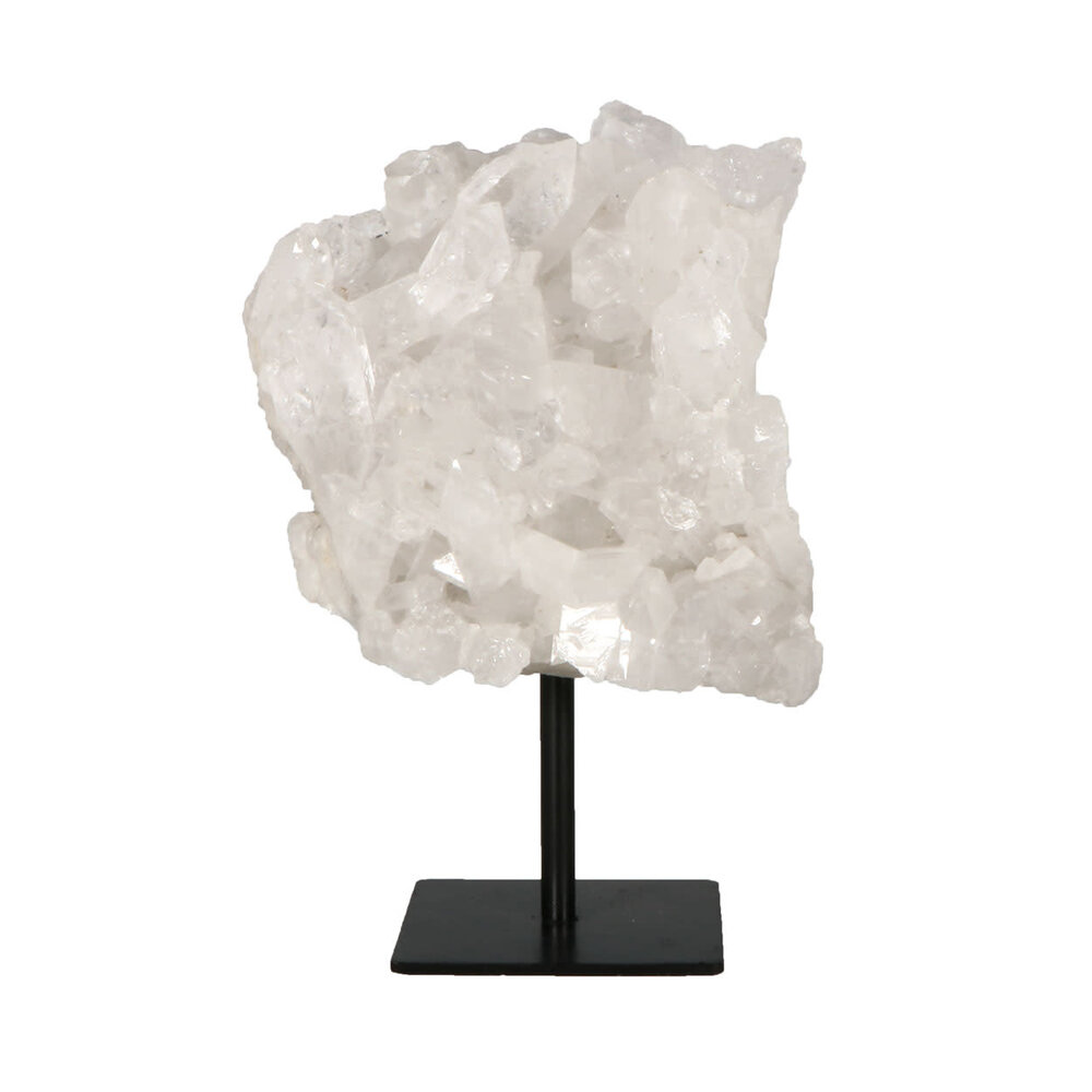 Bergkristal cluster op standaard 10,5 x 10,5 x 8,5 cm | 1090 gram