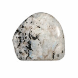 Maansteen (regenboog) met toermalijn sculptuur 8 x 7,5 x 3,5 cm | 315 gram