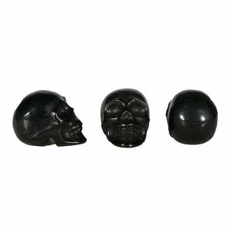 Obsidiaan (zwart) kristallen schedel 7 x 5 x 4,5 cm
