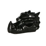 Obsidiaan (zwart) draken schedel 7 x 4 x 3,5 cm