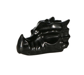 Obsidiaan (zwart) draken schedel 7 x 4 x 3,5 cm
