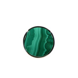 Zilveren ring malachiet maat 17 | rond 1,7 cm (1) Zilveren ring malachiet maat 17 | rond 1,7 cm (1)