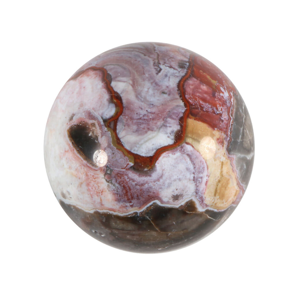 Agaat (kant) bol 65 mm | 368 gram