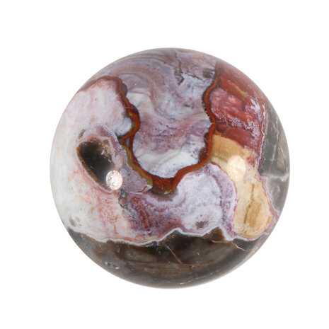 Agaat (kant) bol 65 mm | 368 gram