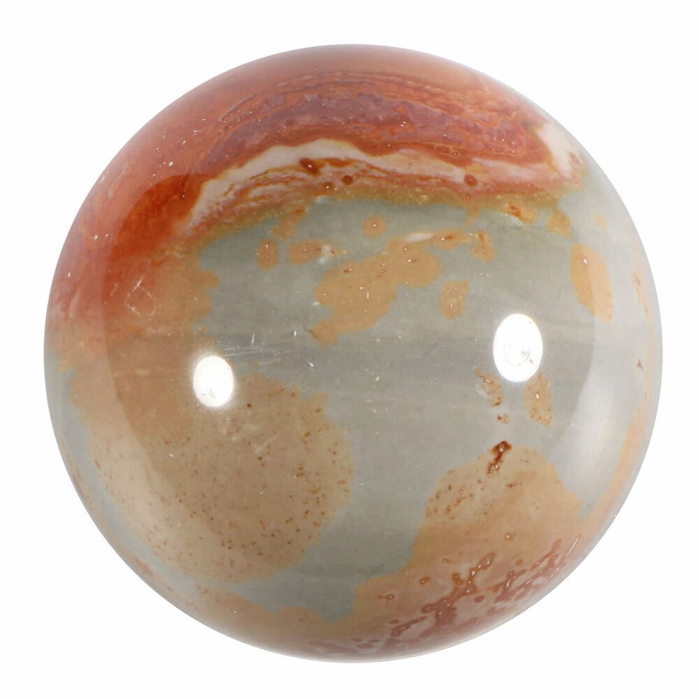 Jaspis (polychroom) bol 87 mm | 857 gram Jaspis (polychroom) bol 87 mm | 857 gram