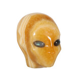 Calciet (oranje) fairy schedel 7,5 x 7 x 4,5 cm | 410 gram Calciet (oranje) fairy schedel 7,5 x 7 x 4,5 cm | 410 gram