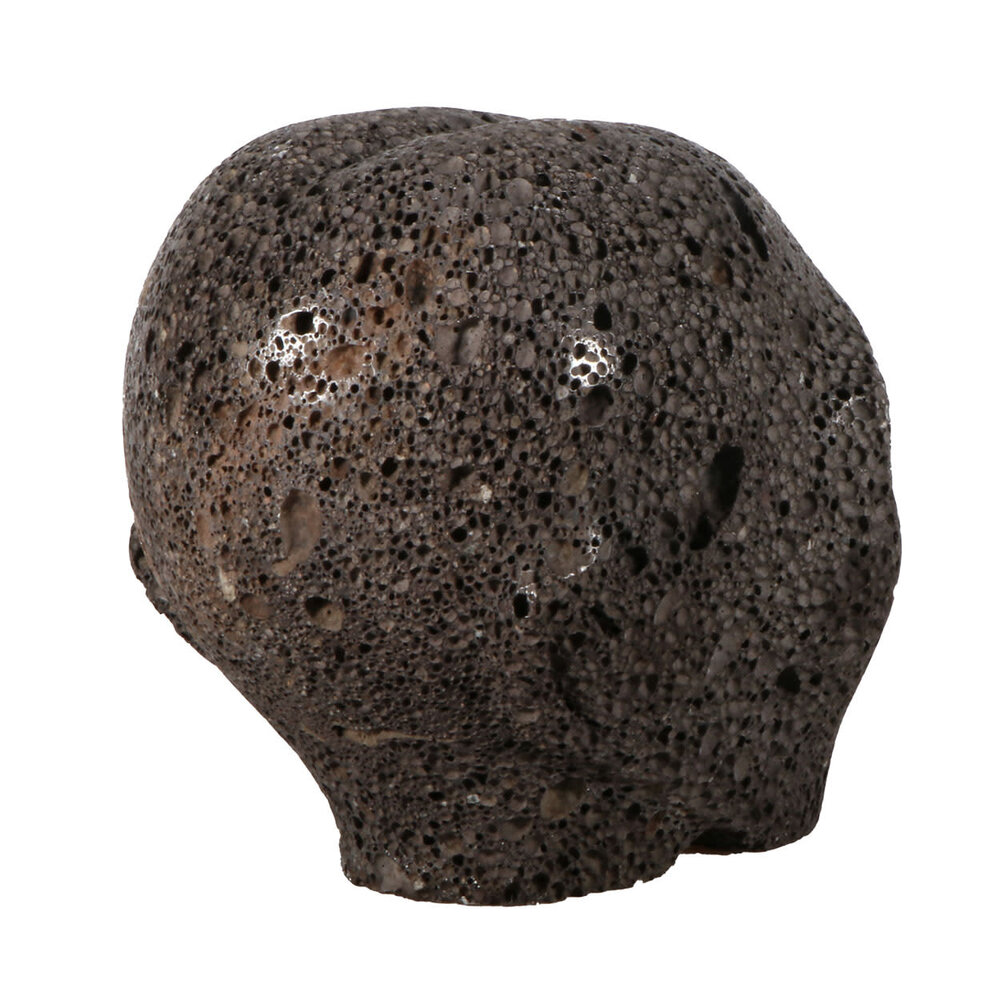 Lavasteen alien schedel 10,5 x 10 x 8 cm | 482 gram Lavasteen alien schedel 10,5 x 10 x 8 cm | 482 gram