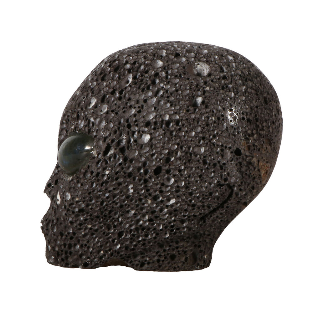 Lavasteen alien schedel 10,5 x 10 x 8 cm | 482 gram Lavasteen alien schedel 10,5 x 10 x 8 cm | 482 gram