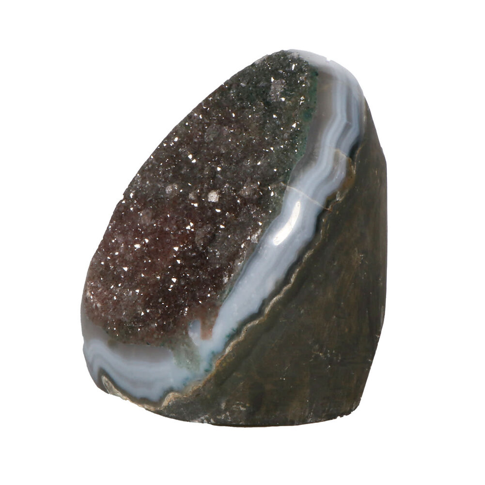 Amethist (galaxy) cluster staand 8 x 7 x 6 cm | 414 gram Amethist (galaxy) cluster staand 8 x 7 x 6 cm | 414 gram