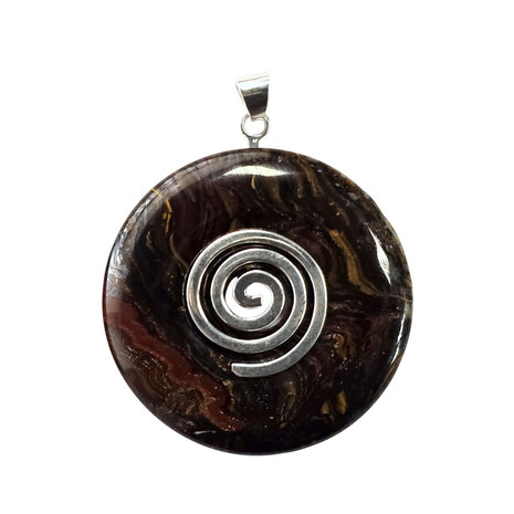 Zilveren houder voor donut hangers spiraal (voor donuts vanaf 3 cm) Zilveren houder voor donut hangers spiraal (voor donuts vanaf 3 cm)