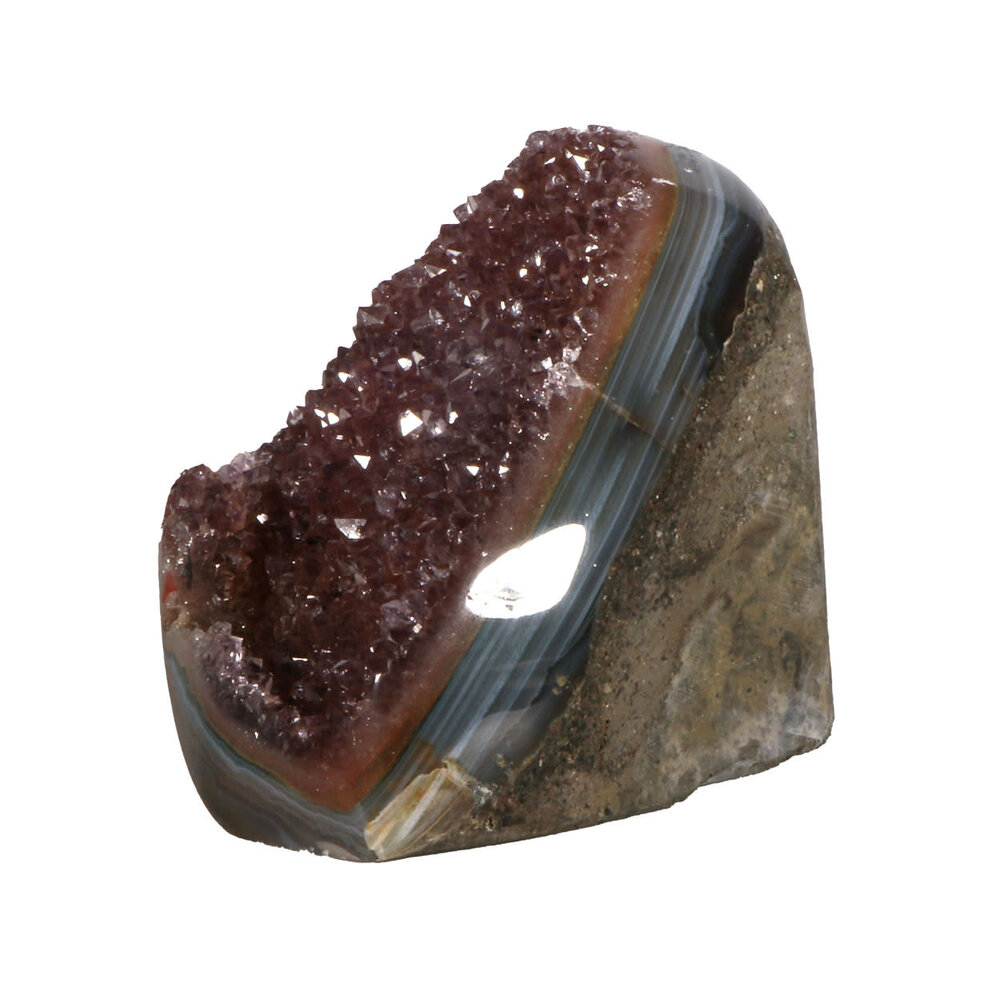 Amethist (galaxy) cluster staand 8,5 x 8 x 7,5 cm | 553 gram Amethist (galaxy) cluster staand 8,5 x 8 x 7,5 cm | 553 gram