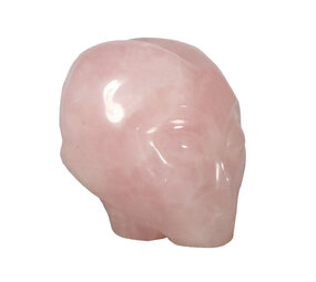 Rozenkwarts alien schedel 7,5 x 7,5 x 6 cm | 565 gram Rozenkwarts alien schedel 7,5 x 7,5 x 6 cm | 565 gram