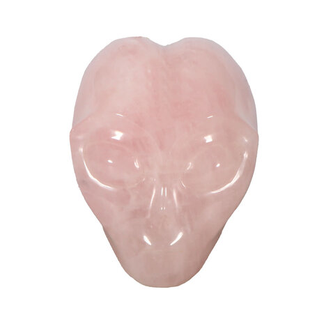 Rozenkwarts alien schedel 7,5 x 7,5 x 6 cm | 565 gram Rozenkwarts alien schedel 7,5 x 7,5 x 6 cm | 565 gram