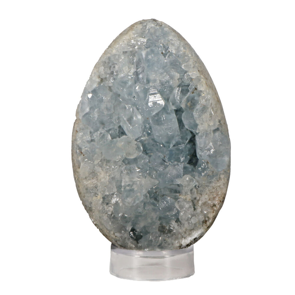 Celestien edelsteen ei 12,5 x 9 x 5,5 cm | 938 gram Celestien edelsteen ei 12,5 x 9 x 5,5 cm | 938 gram