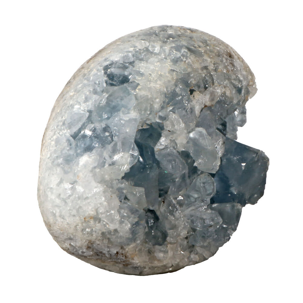 Celestien edelsteen ei 11 x 8 x 7 cm | 972 gram Celestien edelsteen ei 11 x 8 x 7 cm | 972 gram