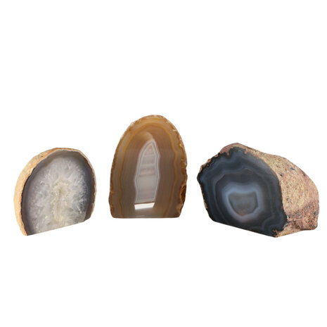 Agaat theelichthouder gepolijst Agaat theelichthouder gepolijst