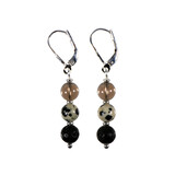 Zilveren oorbellen aarden & reinigen 6 mm kralen Zilveren oorbellen aarden & reinigen 6 mm kralen