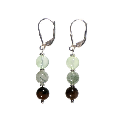 Zilveren oorbellen ADHD & hyperactiviteit 6 mm kralen