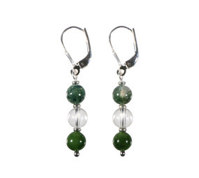 Zilveren oorbellen geluk & voorspoed 6 mm kralen Zilveren oorbellen geluk & voorspoed 6 mm kralen