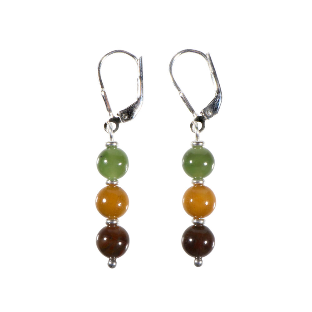 Zilveren oorbellen goede reis 6 mm kralen Zilveren oorbellen goede reis 6 mm kralen