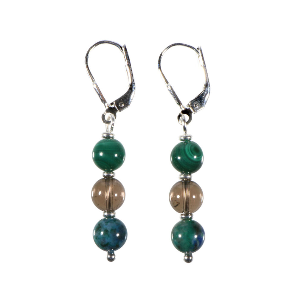 Zilveren oorbellen reuma en fibromyalgie 6 mm kralen