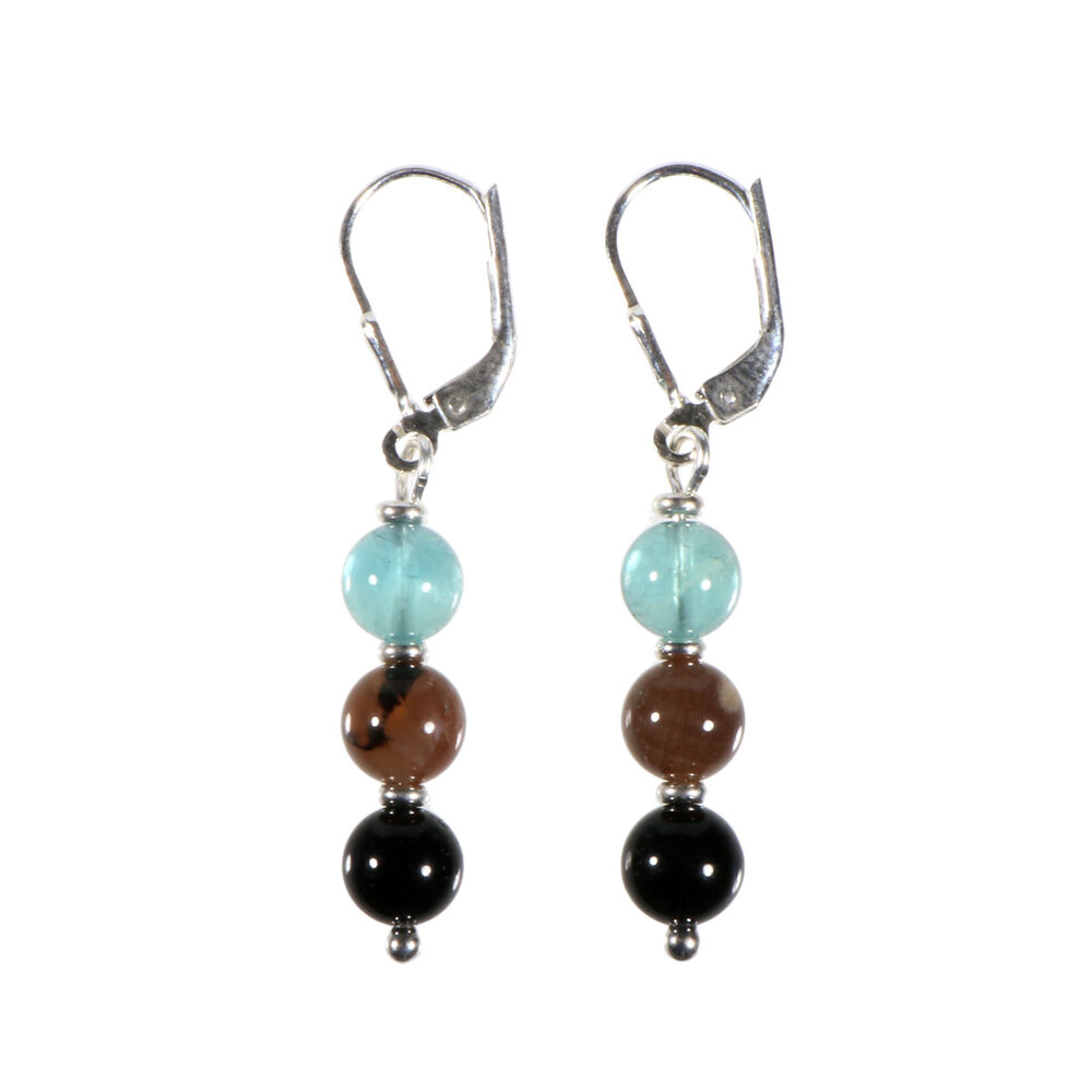 Zilveren oorbellen rust & concentratie 6 mm kralen Zilveren oorbellen rust & concentratie 6 mm kralen