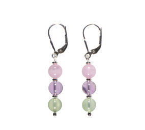 Zilveren oorbellen spirituele kracht & groei 6 mm kralen Zilveren oorbellen spirituele kracht & groei 6 mm kralen