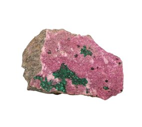 Calciet (cobalto) kristallen op matrix ruw 275 - 350 gram Calciet (cobalto) kristallen op matrix ruw 275 - 350 gram