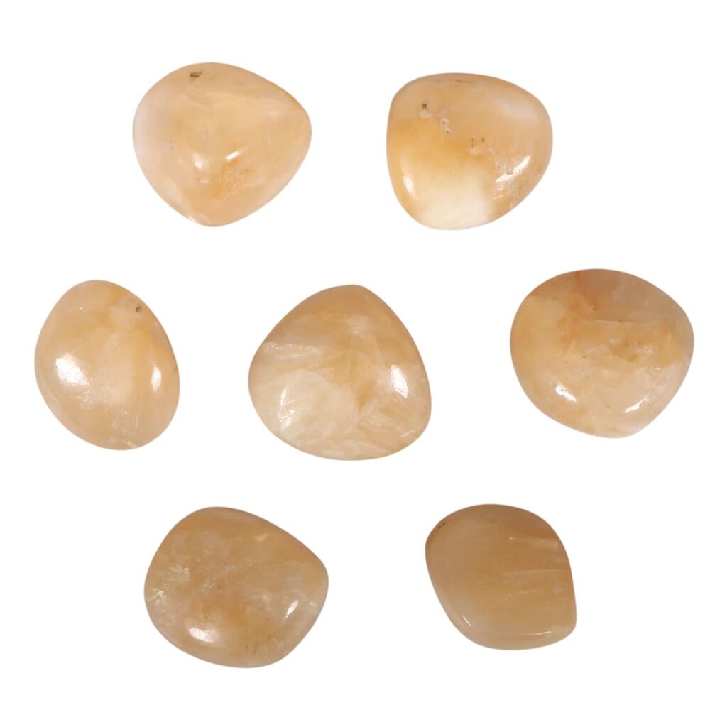 Stilbiet steen getrommeld 10 - 20 gram Stilbiet steen getrommeld 10 - 20 gram