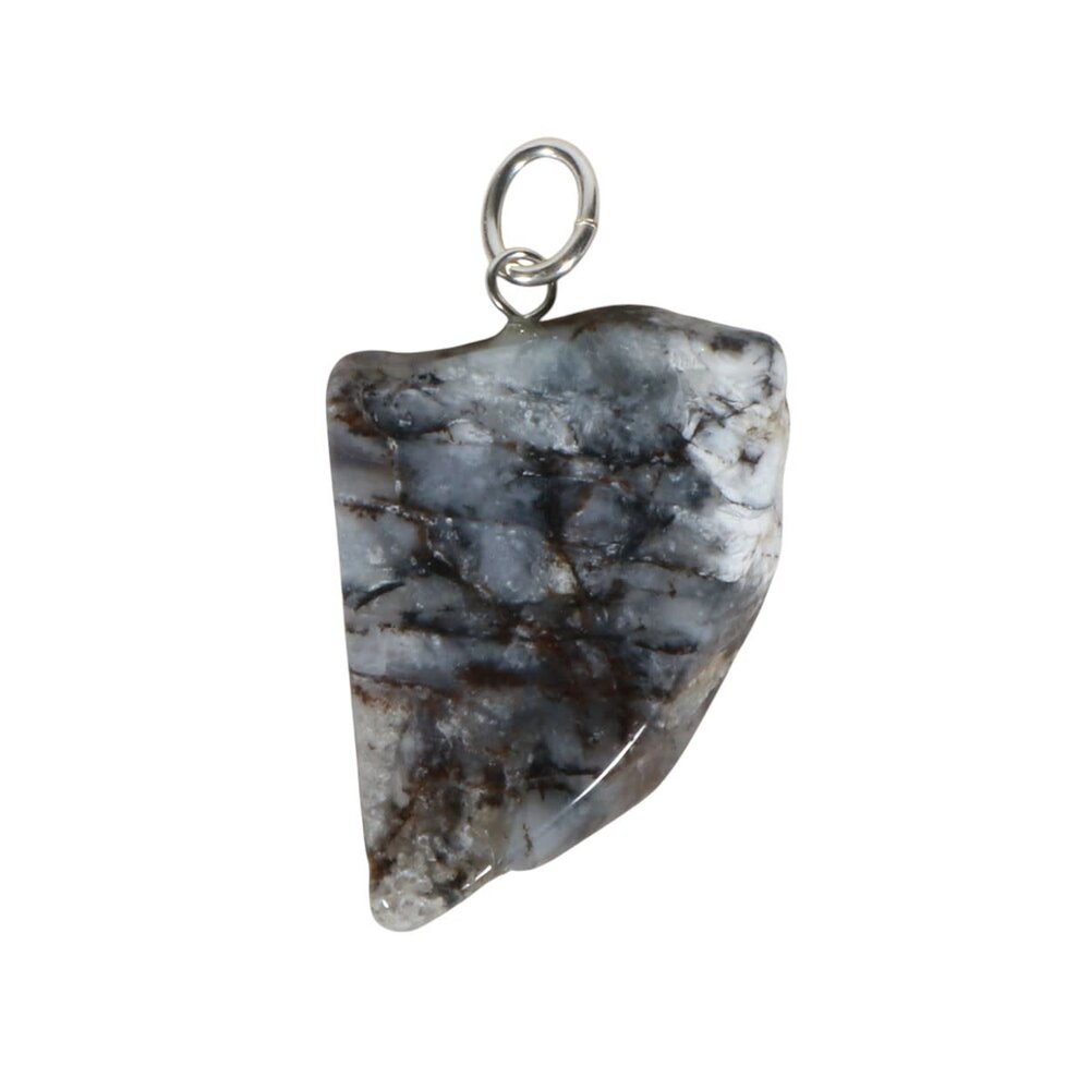 Opaal (Mount Shasta) hanger met zilveren oogje