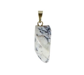 Opaal (Mount Shasta) hanger met 14k gouden oogje Opaal (Mount Shasta) hanger met 14k gouden oogje