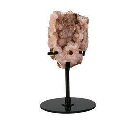 Amethist (roze) A-kwaliteit op standaard 7,5 x 5,5 x 3,5 cm | 296 gram Amethist (roze) A-kwaliteit op standaard 7,5 x 5,5 x 3,5 cm | 296 gram