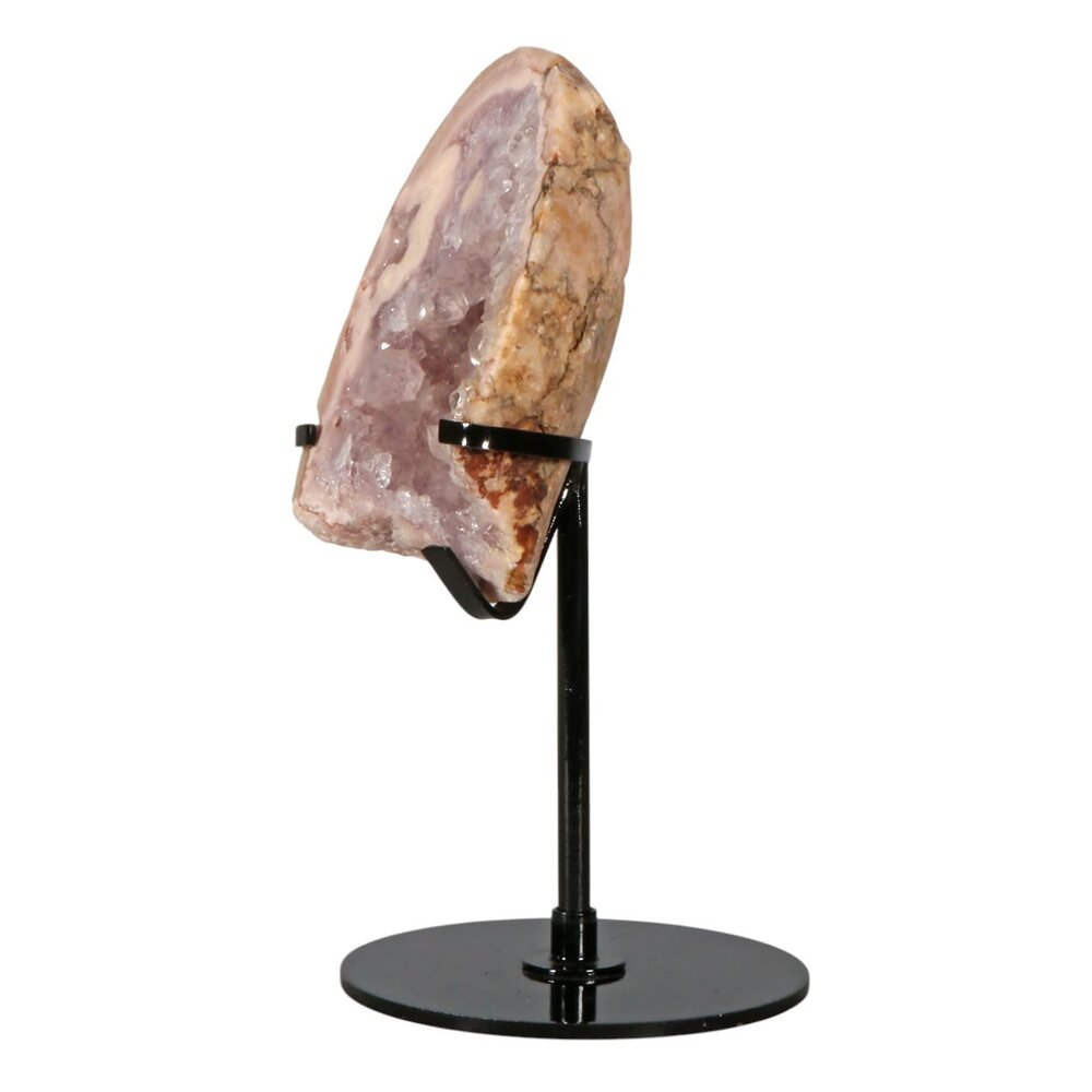 Amethist (roze) A-kwaliteit op standaard 9 x 6,5 x 3 cm | 350 gram Amethist (roze) A-kwaliteit op standaard 9 x 6,5 x 3 cm | 350 gram
