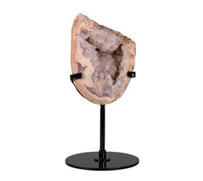 Amethist (roze) A-kwaliteit op standaard 8,5 x 7,5 x 5 cm | 502 gram Amethist (roze) A-kwaliteit op standaard 8,5 x 7,5 x 5 cm | 502 gram