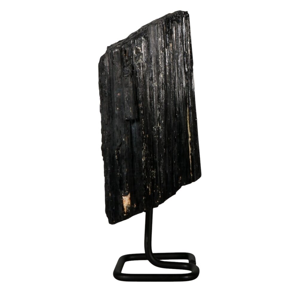 Toermalijn (zwart) ruw op standaard 22 x 11,5 x 9 cm | 3729 gram Toermalijn (zwart) ruw op standaard 22 x 11,5 x 9 cm | 3729 gram