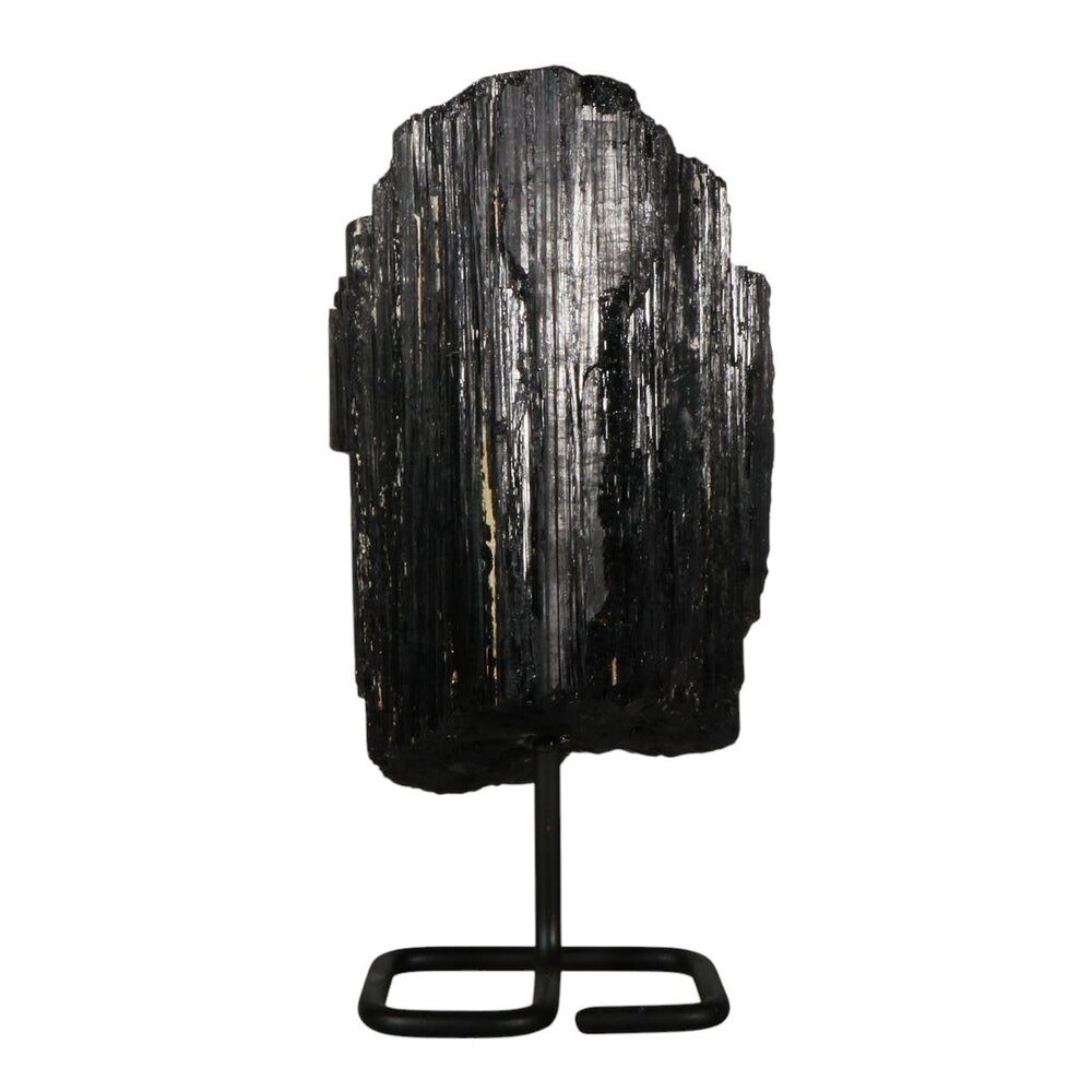 Toermalijn (zwart) ruw op standaard 22 x 11,5 x 9 cm | 3729 gram Toermalijn (zwart) ruw op standaard 22 x 11,5 x 9 cm | 3729 gram