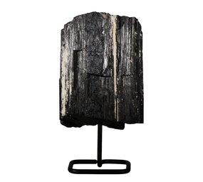 Toermalijn (zwart) ruw op standaard 17 x 13 x 9,5 cm | 3948 gram Toermalijn (zwart) ruw op standaard 17 x 13 x 9,5 cm | 3948 gram