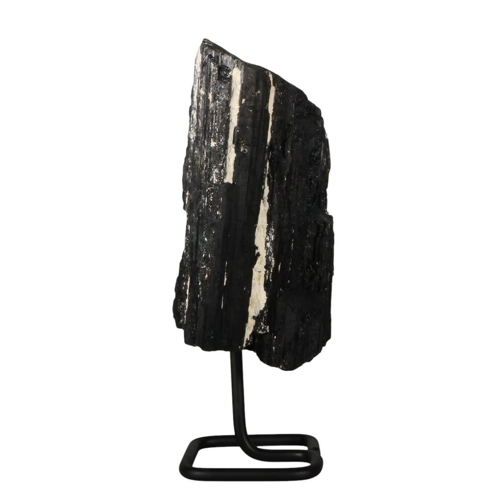 Toermalijn (zwart) ruw op standaard 17 x 13 x 9,5 cm | 3948 gram Toermalijn (zwart) ruw op standaard 17 x 13 x 9,5 cm | 3948 gram