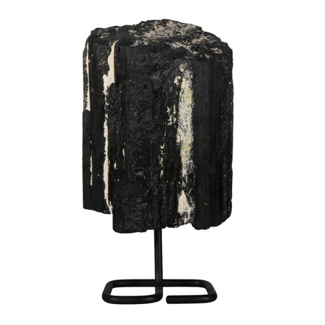 Toermalijn (zwart) ruw op standaard 17 x 13 x 9,5 cm | 3948 gram Toermalijn (zwart) ruw op standaard 17 x 13 x 9,5 cm | 3948 gram