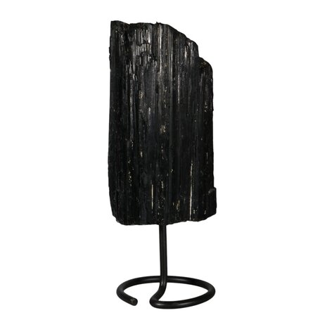 Toermalijn (zwart) ruw op standaard 23,5 x 11,5 x 9 cm | 5900 gram Toermalijn (zwart) ruw op standaard 23,5 x 11,5 x 9 cm | 5900 gram