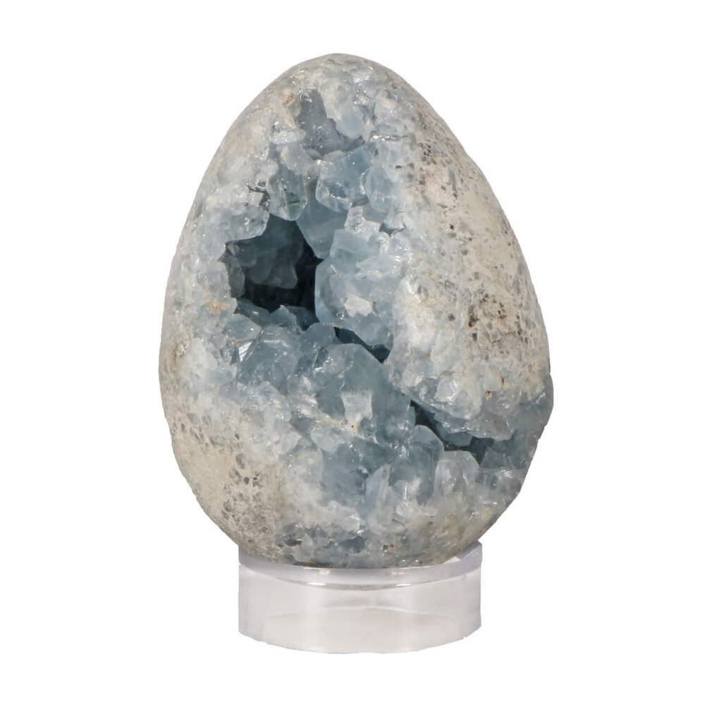 Celestien edelsteen ei 9,5 x 7,5 x 7 cm | 764 gram Celestien edelsteen ei 9,5 x 7,5 x 7 cm | 764 gram