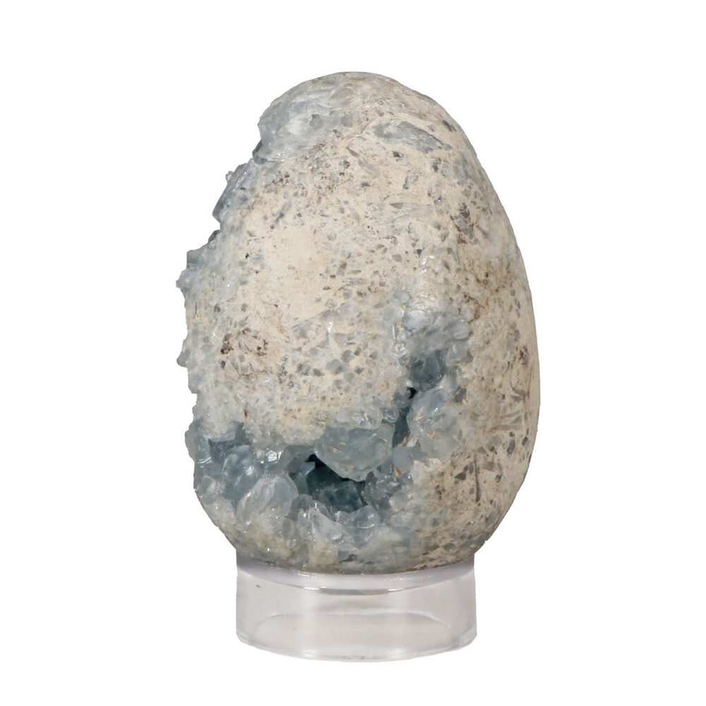 Celestien edelsteen ei 9,5 x 7,5 x 7 cm | 764 gram Celestien edelsteen ei 9,5 x 7,5 x 7 cm | 764 gram